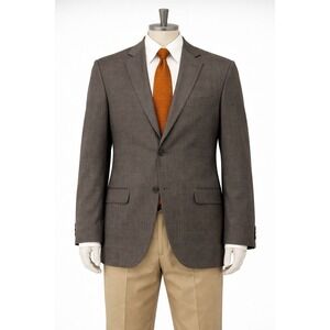 Ralph Lauren Men's Jacket Brown Heather 100%  Wool Twill Blazer 50L